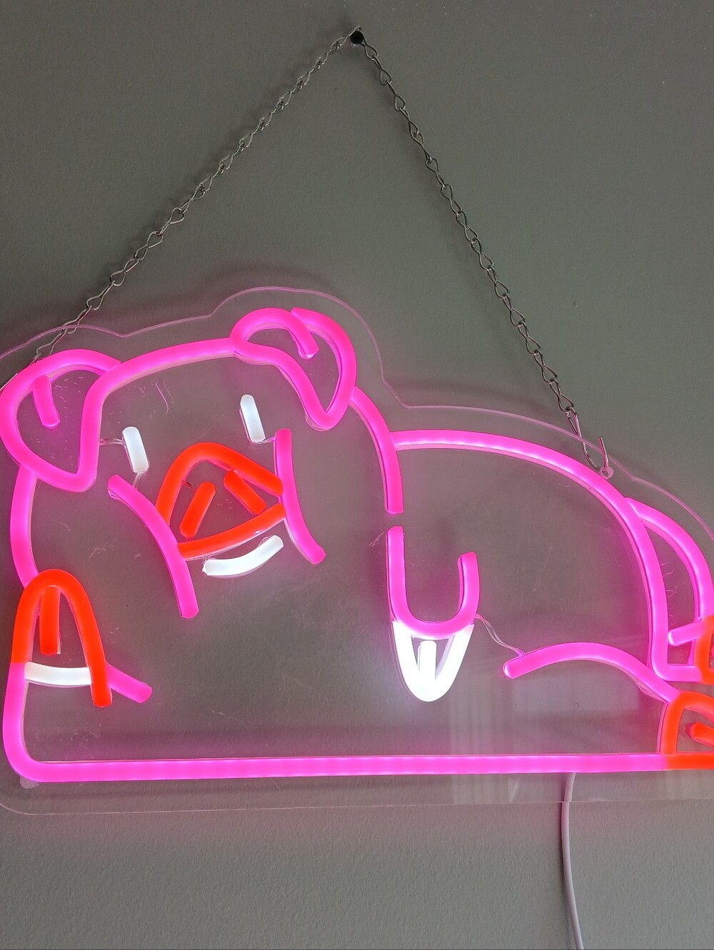 Pink Neon Pig Wall Art Light [USB] - Home Wall Decor - WORKS PERFECTLY!